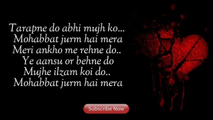  Mohabbat Jurm Hai Mera  Sad Broken Heart Shayari