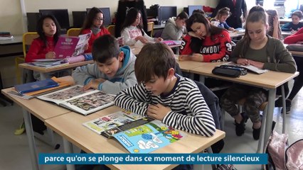 Le recteur participe au quart d'heure de lecture au  collège Emile Roux - Le Cannet