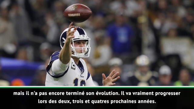 Superbowl LIII - Warner : Goff va encore progresser