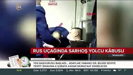 Sarhoş yolcu uçakta