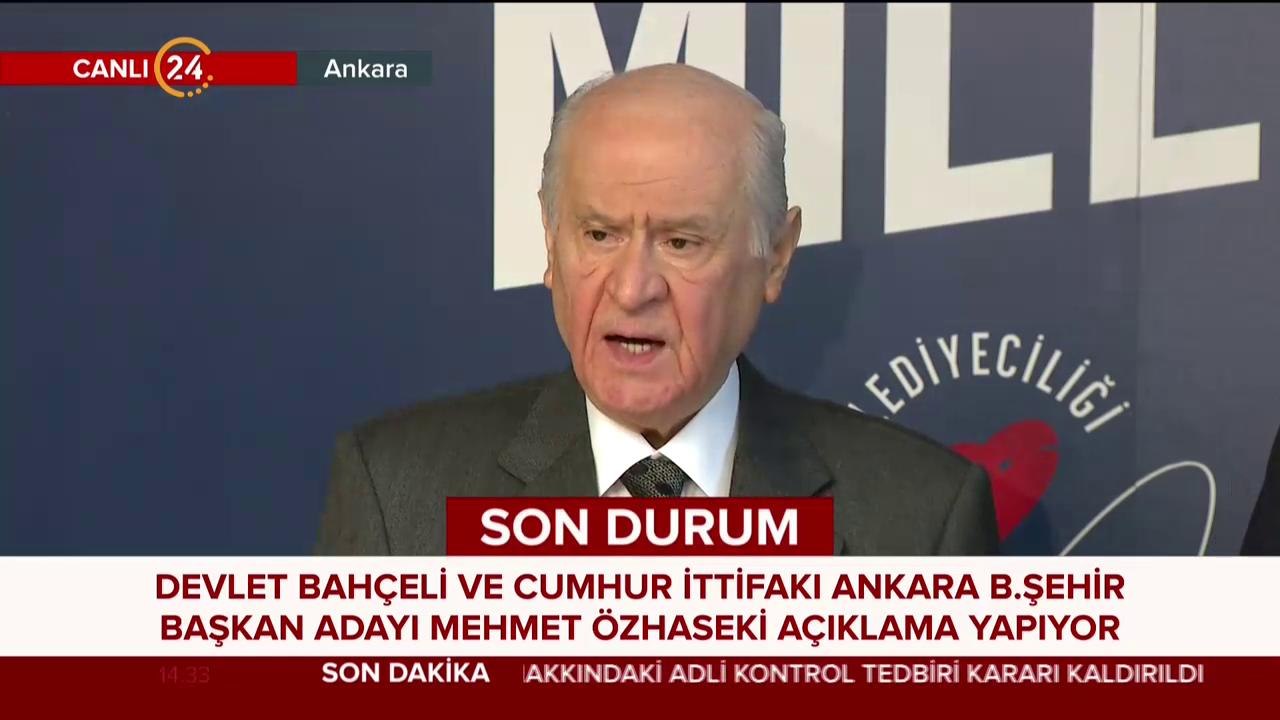 Bahçeli konuşuyor