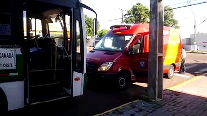 Siate atende pessoa ferida na Rua Manaus