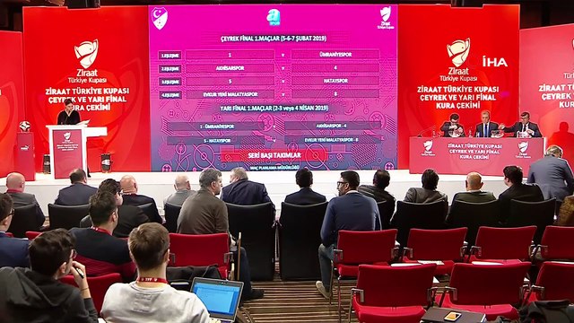 Ziraat Türkiye Kupası'nda çeyrek ve yarı final kuraları çekildi
