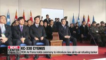 ROK Air Force holds ceremony to introduce new air-to-air refueling tanker