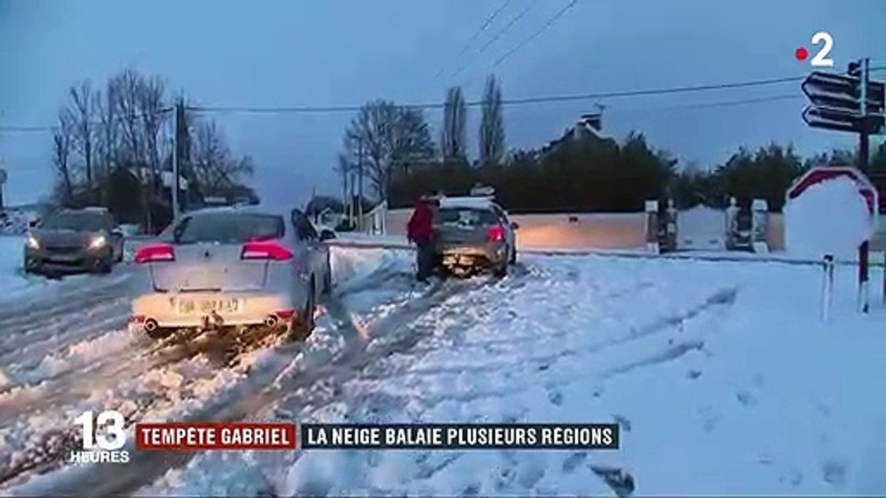 Tempête Gabriel : plusieurs régions touchées par la neige