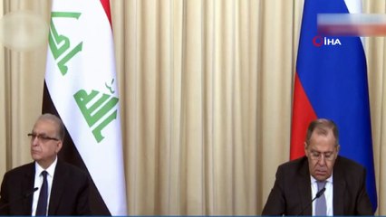 Video herunterladen: - Irak Dışişleri Bakanı El Hakim: “Fırat’ın doğusu ile ilgili bir planımız yok”- Lavrov: “ABD’nin girişimi nükleer çatışma riskini arttırıyor”- Rusya Dışişleri Bakanı Lavrov, Iraklı mevkidaşı El Hakim ile basın toplantısı düzenledi...