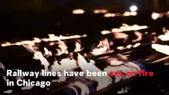 Chicago Train Operator Sets Railway Lines On Fire