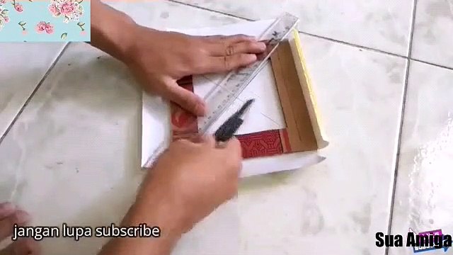 Passo a passo porta retrato de papelão