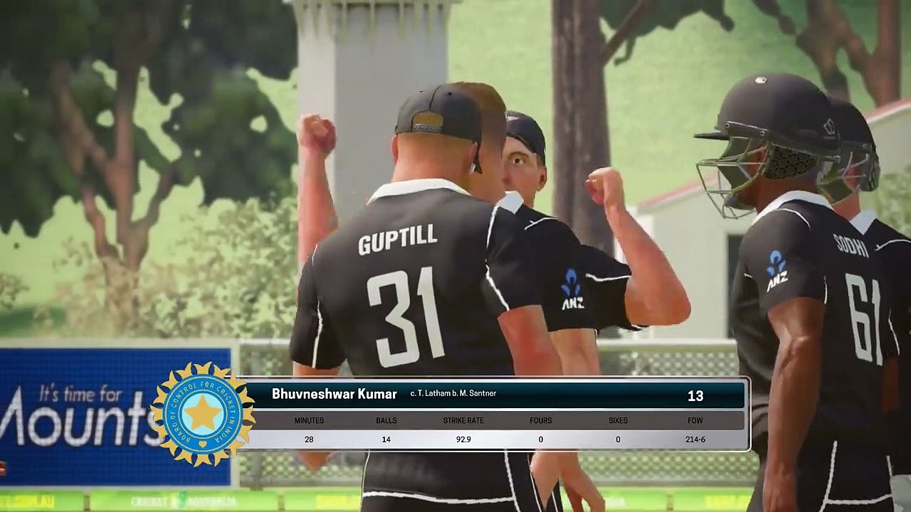 INDIA v NEW ZEALAND 4TH ODI - 2019 GAMING SERIES - ASHES CRICKET 17||PLEASE FOLLOW ME .FOLLOW ME