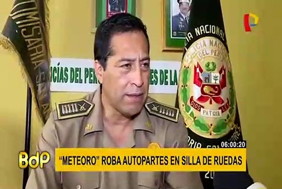 Cercado de Lima: capturan a minusválido que robaba autopartes en silla de ruedas