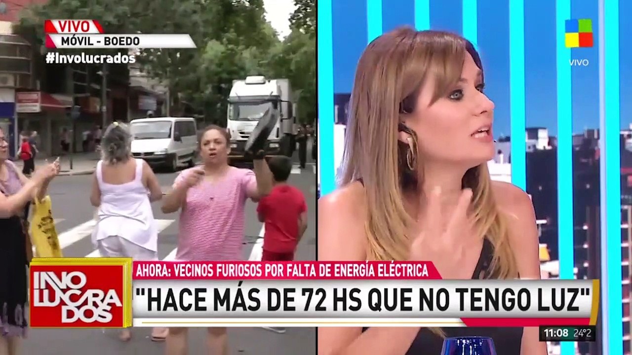 Móvil de Involucrados con usuarios sin luz hace más de 72hs