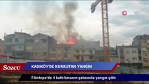 Kadıköy’de korkutan yangın