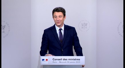 Compte rendu du Conseil des ministres du 30 janvier 2019