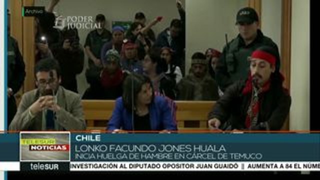 Chile: mapuche Jones Huala inicia huelga de hambre en cárcel de Temuco