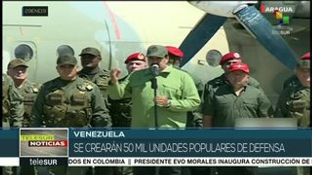 Maduro anuncia la conformación de 50 mil unidades populares de defensa