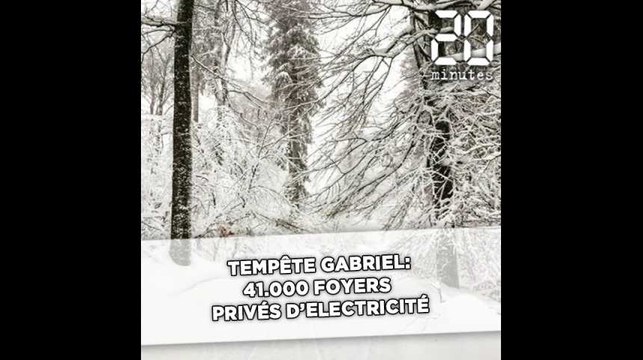 Tempête Gabriel: 41.000 foyers privés d’électricité