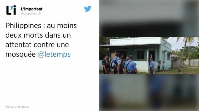 Philippines. Deux morts lors d'une attaque à la grenade contre une mosquée