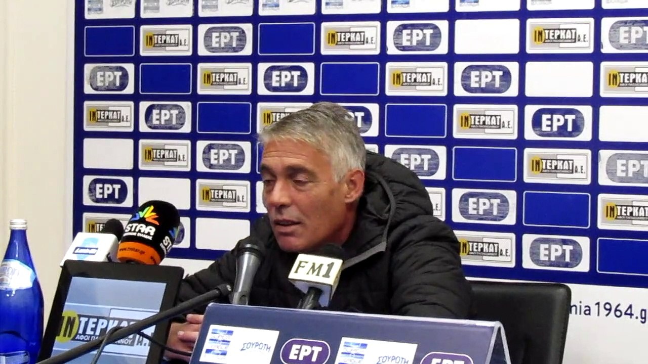 Συνέντευξη Τύπου  Λαμία - Απόλλων Σμύρνης (Μάκης Χάβος)