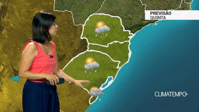 Previsão Sul – Risco de chuva forte nas capitais