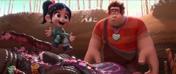 RALPH BREAKS THE INTERNET: ''First Race'' Scene (FHD) Animated Sequel