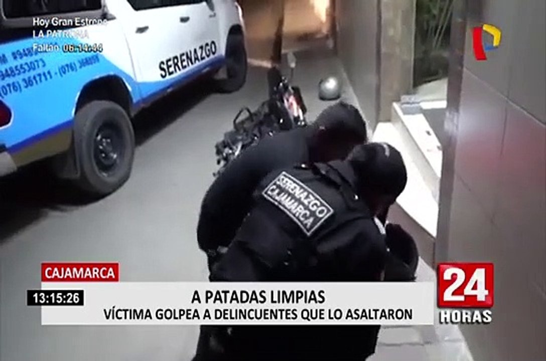 Cajamarca: serenos y policías capturan a dos peligrosos raqueteros