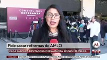 Sánchez Cordero pide a diputados de Morena apoyar reformas de AMLO