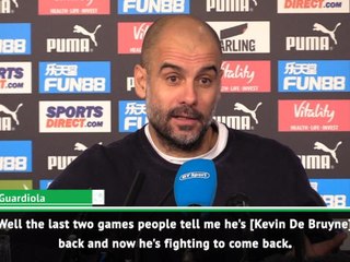 De Bruyne can't solve all our problems - Guardiola