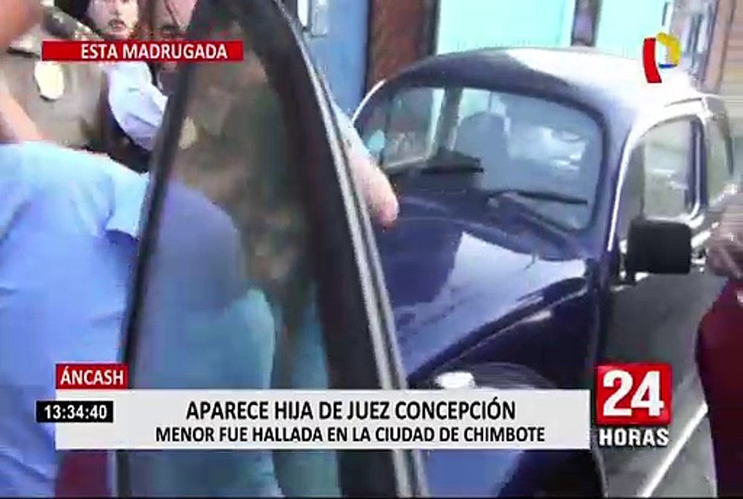 Chimborte: Juez Richard Concepción Carhuancho se reencontró con su hija