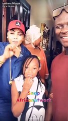 Daba Guéweul chez Amina Poté avec son père Sankara