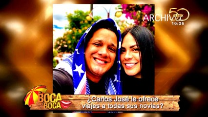 Carlos José Matamoros planea viaje con su novia
