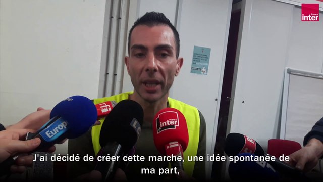Gilets jaunes : Antonio Barbetta avant la marche des blessés
