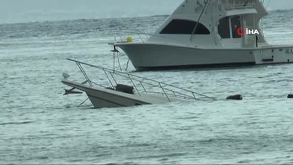 Bodrum'da Tekneler Battı, Araziler Sular Altında Kaldı