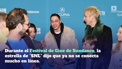 Pete Davidson sigue evitando las redes sociales