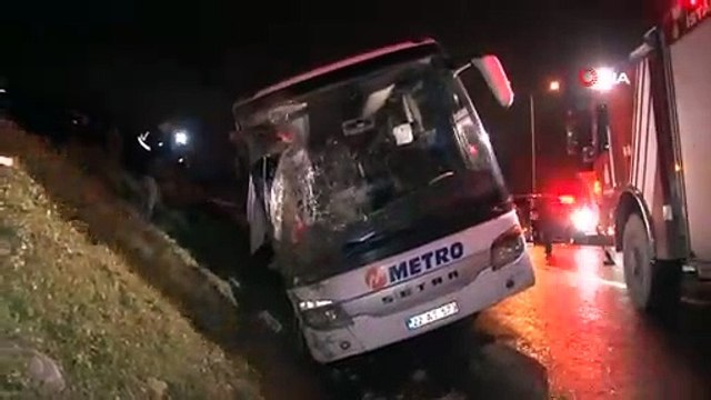 Göktürk'te yolcu otobüsü devrildi: 2 ölü, çok sayıda yaralı var