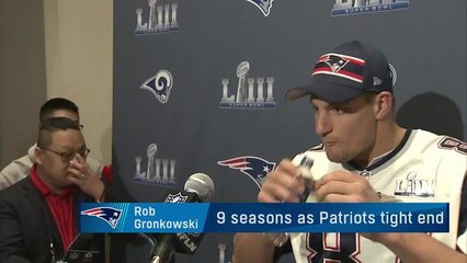 Gronk jokes with reporters when asked if he'll retire after SB: 'Yes, no, maybe so'