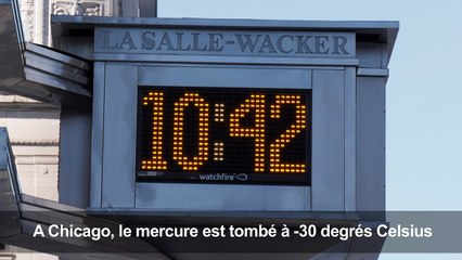 "C'est merveilleux": Chicago brave les -29 degrés Celsius