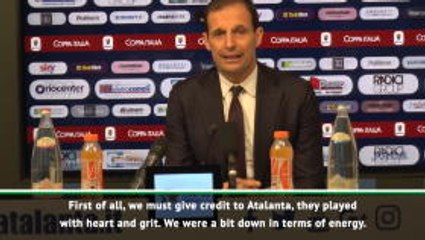 Atalanta deserved shock win over Juve - Allegri