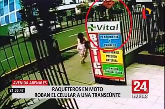 Raqueteros en moto atemorizan a transeúntes de la avenida Arenales