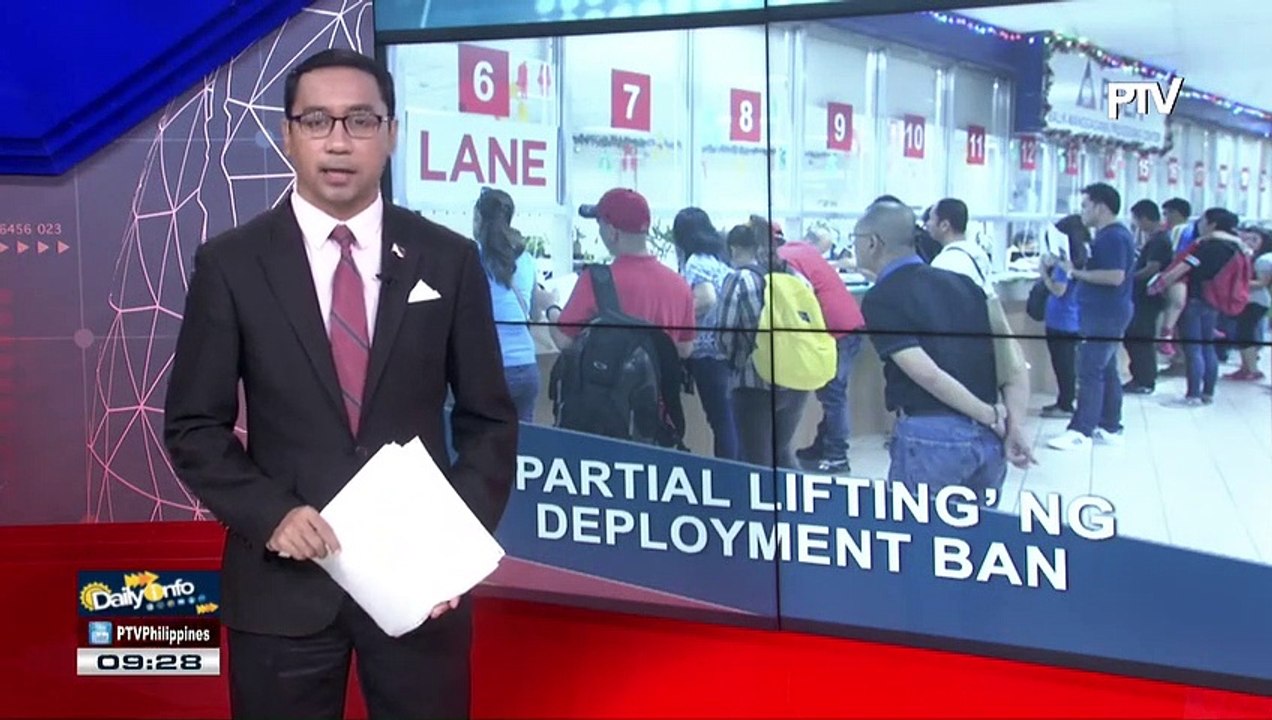 'Partial lifting' ng deployment ban sa Libya, ipinatupad ng DOLE