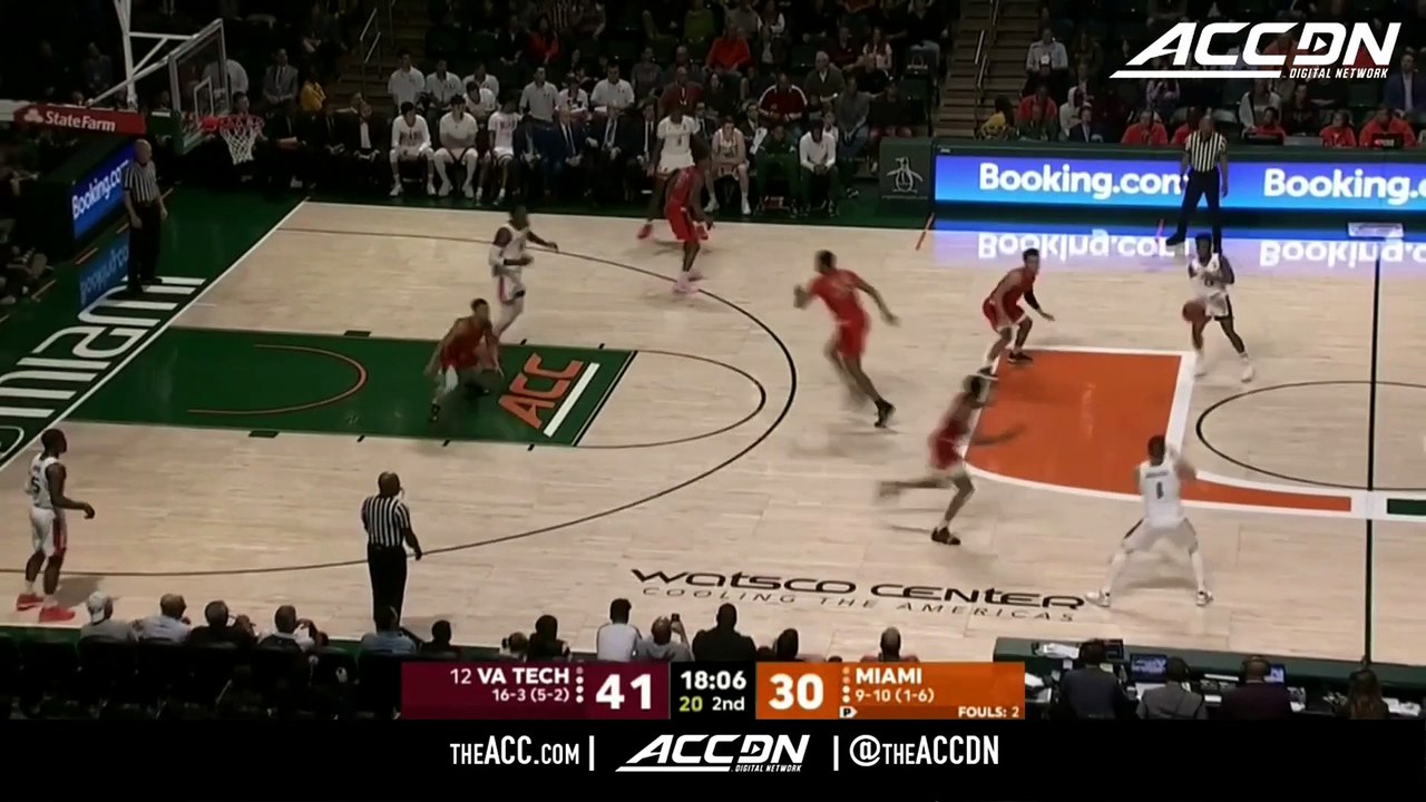 Virginia Tech vs. Miami Basketball Highlights (2018-19)