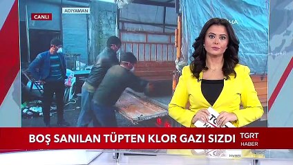 Boş Sanılan Tüpten Klor Gazı Sızdı