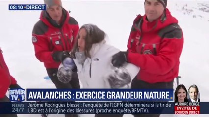 Avalanches: notre reporter s'est laissée ensevelir pour un exercice de sauvetage