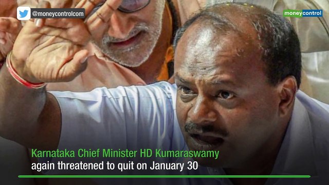 Karnataka CM Kumaraswamy hits out at Congress, raises quit-threat again