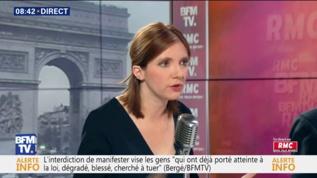 Aurore Bergé (LaRem): On n'est pas au Venezuela, pays aimé par Jean-Luc Mélenchon (...) Eux tirent à balles réelles sur les manifestants