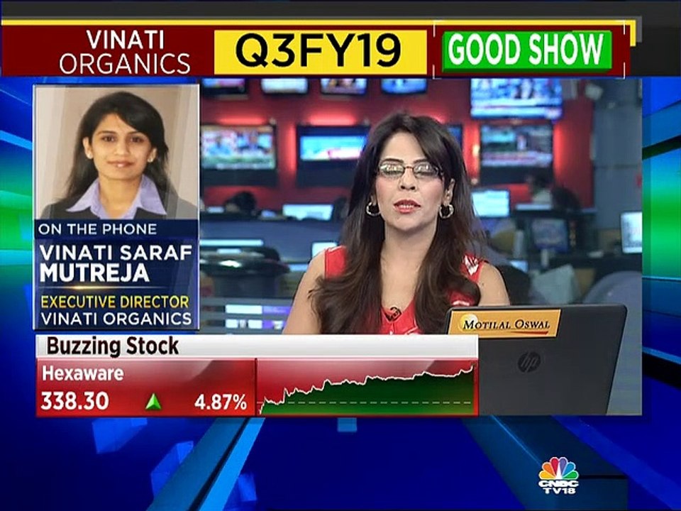Vinati Saraf Mutreja of Vinati Organics on Q3 numbers