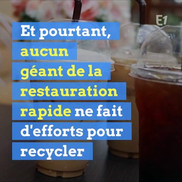 McDonald's, KFC, Starbucks : les mauvais élèves du recyclage !