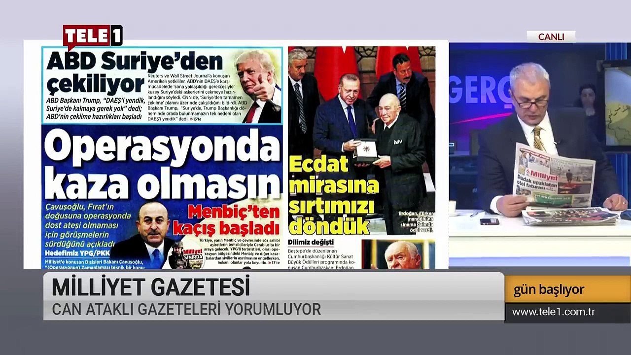 Gün Başlıyor - (20 Aralık 2018) Can Ataklı - Tele1 TV