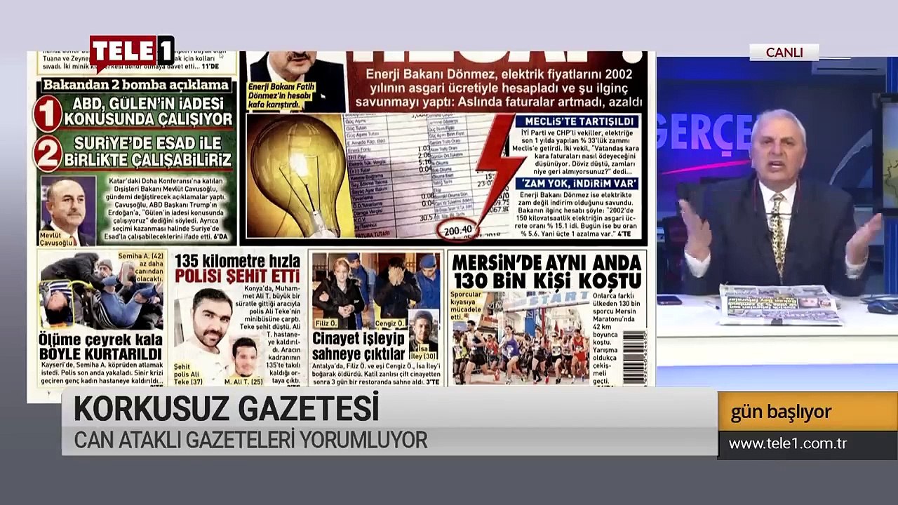 Gün Başlıyor - (17 Aralık 2018) Can Ataklı - Tele1 TV