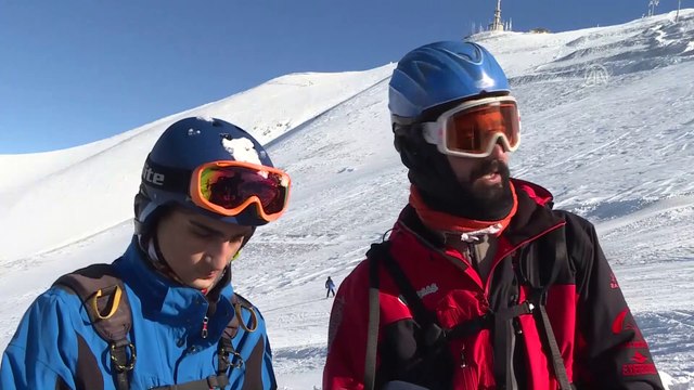 Kayağın adresi Palandöken'de yamaç paraşütü keyfi - ERZURUM