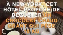 À New York, cet hôtel vous propose de déguster un chocolat chaud géant… qui pèse 10 kg !